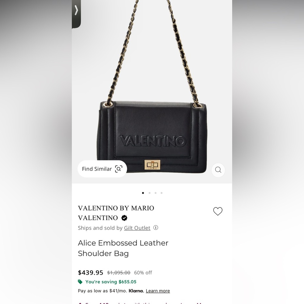 Mario Valentino Black Crossbody Bag BNWT - Picture 7 of 9